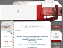 Tablet Screenshot of komornikprzemysl.pl